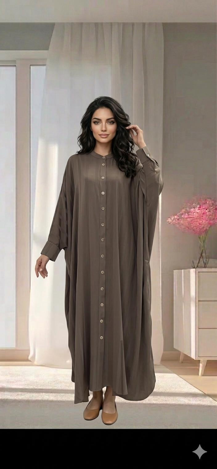 robe chemise marron